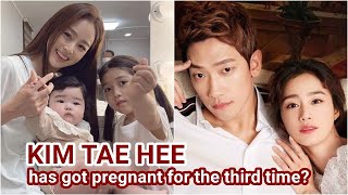 Kim Tae Hee has got pregnant for the third time, Bi Rain happily revealed this news on his page?