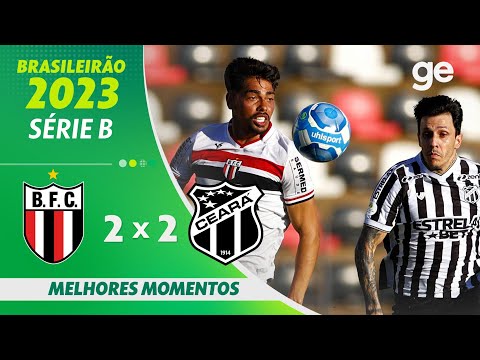 Gols e lances de Botafogo-SP x Ceará