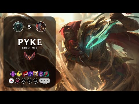 Pyke Mid vs Twisted Fate - KR Grandmaster Patch 13.4