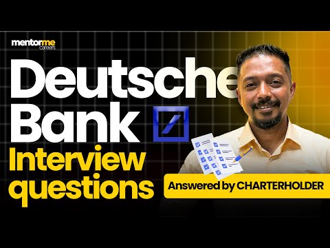 Deutsche Bank Interview Questions for Freshers & Analysts!