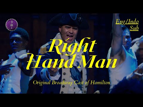 Hamilton cast performing Right Hand Man
