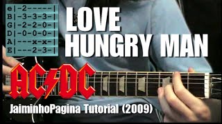 &quot;Love Hungry Man&quot; Guitar Lesson (AC/DC) Original JaiminhoPagina Series (2009)