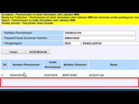 How To Check The Malaysia Visa Status