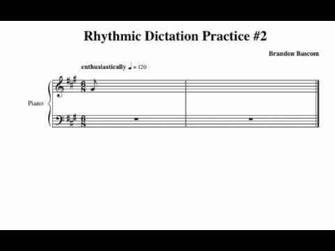 Rhythmic Dictation Practice #2