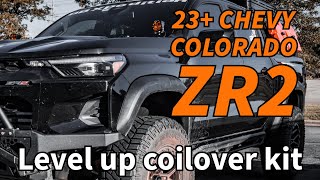 levelup coilover kit for the 23+chevycoloradoZR2 #chevylife #offroad #chevynation #levelupsuspension