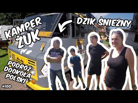 ŻUK KAMPER i podróż dookoła Polski. VANTOUR Dzik śnieżny vlog 100