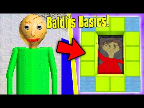 HOW TO MAKE A PORTAL TO THE SCARY BALDI DIMENSION - MINECRAFT BALDI'S BASIC EDUCATION & LEARNING
