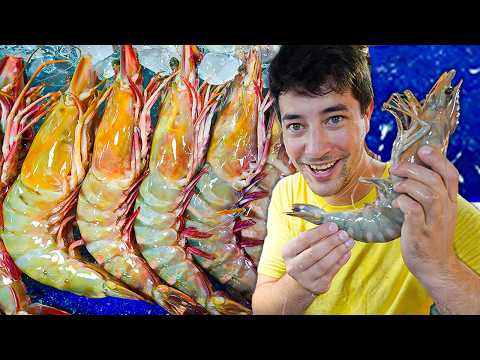 Pattaya Seafood and Happy Ending 🇹🇭 Big & CHEAP Tiger Prawns in Thailand!