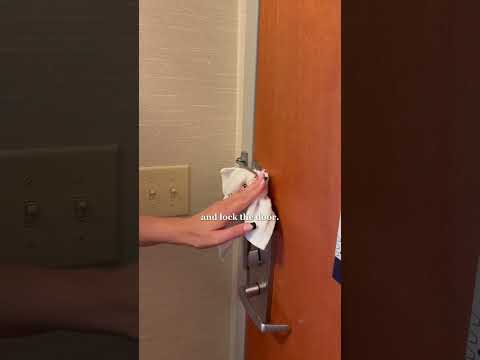 Part of a video titled Hotel Lock Hack - YouTube