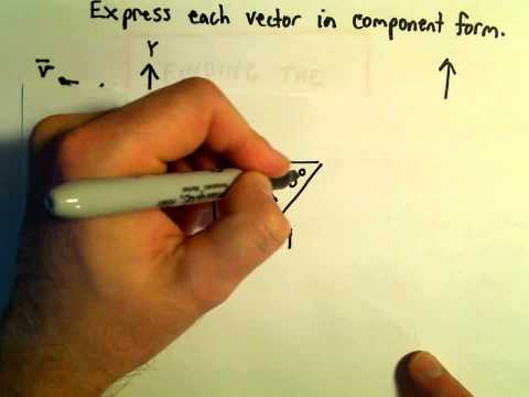 Finding the Components of a Vector, Ex 2