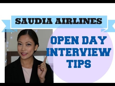 サウディア航空オープンデーの面接のコツ (SAUDIA Airlines Open Day Interview Tips)