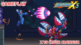 X VS CRUSH CRAWFISH | GAMEPLAY | MEGA MAN X3 REMAKE IN PS1 STYLE | KENSU WILLIAM