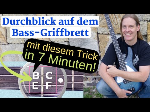 Töne auf dem Bass-Griffbrett schnell lernen (mit einem einfachen Trick!)