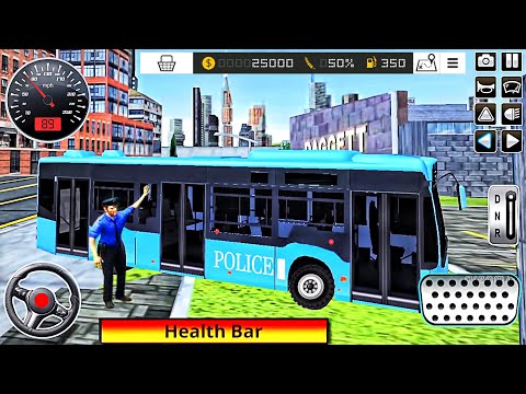 US City Police Prisoner Bus Driver 2020 - First Bus Transporter - Best Android GamePlay