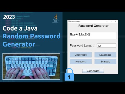 Asmr Programming Random Password Generator Java Swing Tutorial