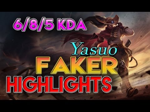 SKT T1 Faker - Yasuo vs Ahri - Highlights