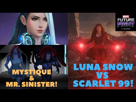Mystique & Mr. Sinister! Sneak Peek #3 / T3 Luna Snow VS SCARLET WITCH Stage 99- Marvel Future Fight
