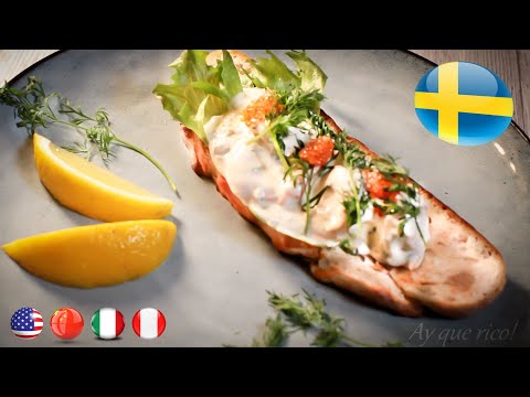 A CLASSIC TOAST SKAGEN (Shrimps on toast) with A TASTE OF THE SEA