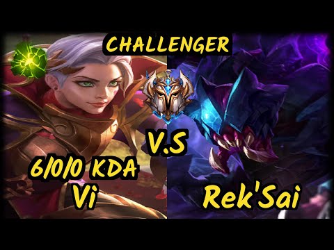 SK Selfmade (VI) vs REK'SAI - 6/0/0 KDA JUNGLE CHALLENGER GAMEPLAY - EUW