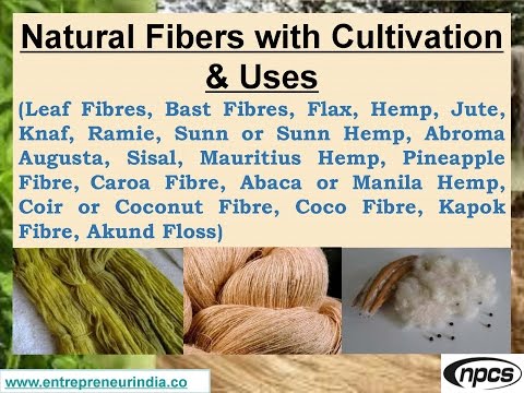 Natural fibres handbook with cultivation & uses