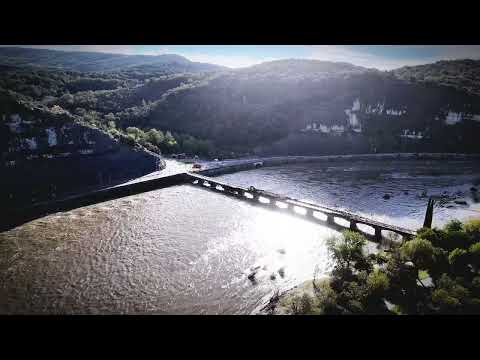 Crue du 17 octobre 2024 au pont de samzon . L ardéche ardèche a atteint 10 mètres !