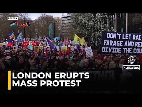 Massive London protest | Thousands march against Far-Right & racism