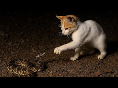 Cat vs Russell’s Viper! This Fearless Feline Proves How Dangerous It Can Be! 🐍🐱⚡