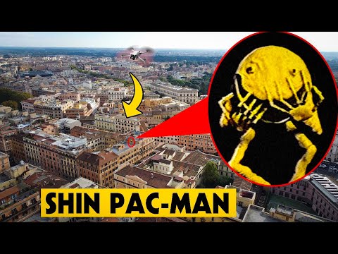 DRONE CATCHES SHIN PAC-MAN EATING PEOPLE IN REAL LIFE! | SHIN PAC-MAN ANALOG HORROR