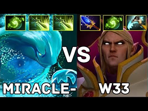 Miracle- 9200MMR Plays Morphling vs w33 8000MMR Plays Invoker - Ranked Match Dota 2