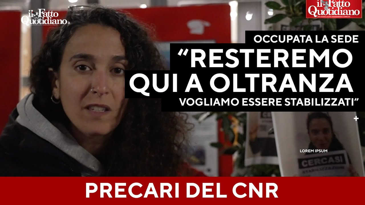 I precari della ricerca occupano la sede del Cnr: "Qui a oltranza, vogliamo essere stabilizzati"