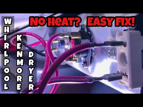 Kenmore / Whirlpool Dryer Not Heating - Easy Troubleshoot and Repair.