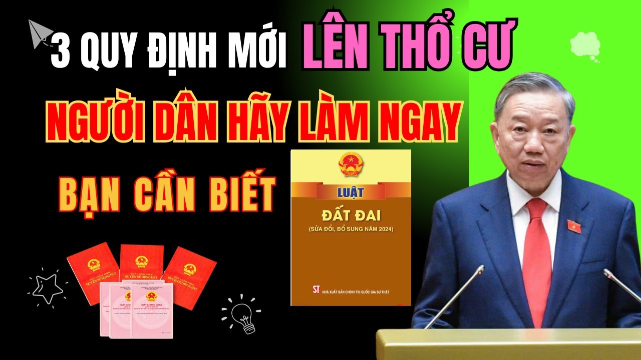 3 Điểm Mới Luật Đất Đai 2025 Khi Lên Thổ Cư – Giải Thích Đơn Giản!