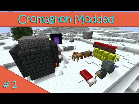 Minecraft Multiplayer Modded: Cromagnon Season 1 Episode 2: Mob Grinders