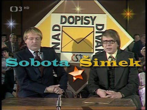 Miloslav Šimek a Luděk Sobota v humornej scénke: Nad dopisy diváků (Silvestr 1981)