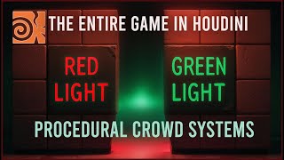 [TRAILER] Build a Full Red Light, Green Light Game in Houdini Crowds