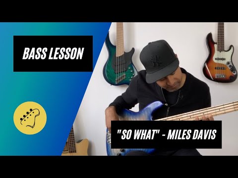 Bass Lesson | How to play "So What" by Miles Davis on Bass - (Riff 63)