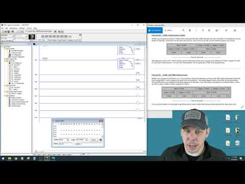 LogixPro Traffic Light TON exercise 2 explanation - YouTube