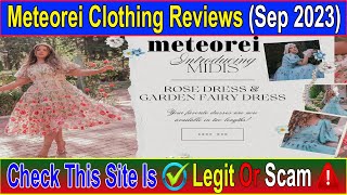 Meteorei Clothing Reviews (Sep 2023) Legit or a Scam Site - Watch This Video! Scam Advice