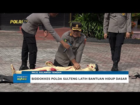 BIDDOKKES POLDA SULTENG LATIH BANTUAN HIDUP DASAR BAGI 520 PERSONEL BRIMOB