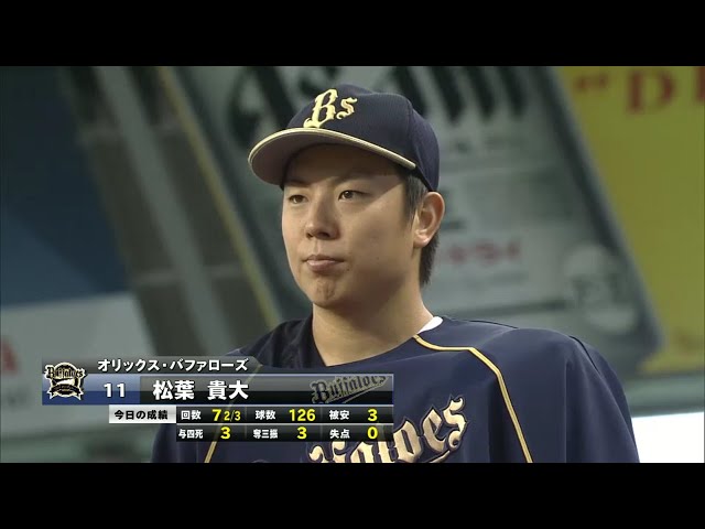 バファローズ・松葉投手ヒーローインタビュー 2016/7/9 L-Bs