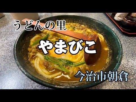 Udon no Sato Yamabiko Udon de curry con dashi