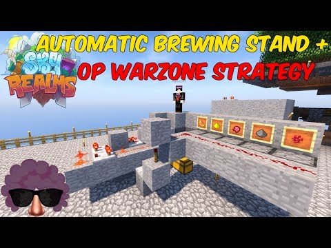 Hyde103 - Automatic Brewing Stand + OP Warzone Strategy (Minecraft Skyrealms)