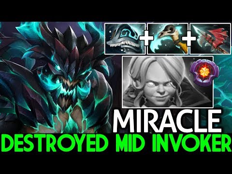 MIRACLE [Outworld Devourer] Pro Counter Plays Destroyed Mid Invoker 7.22 Dota 2