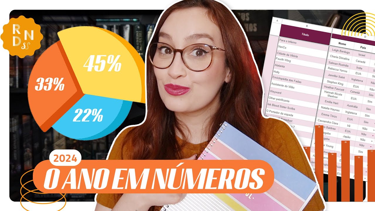 2024 EM NÚMEROS: estatísticas das leituras 📈