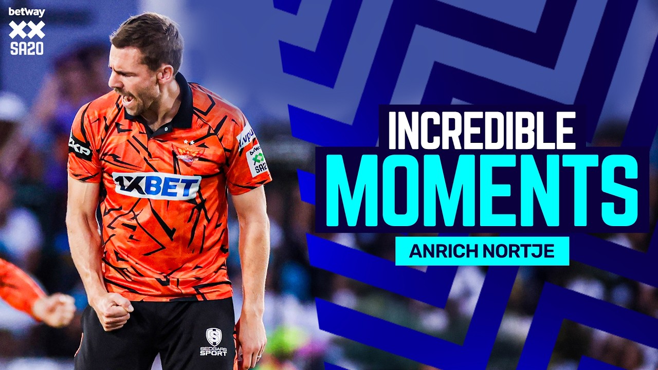 Incredible Moments | Anrich Nortje skittles Paarl Royals for record-low score