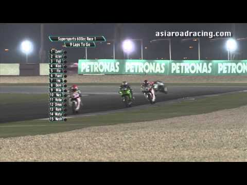 Round 6 Qatar - SuperSports 600cc Race 1 Highlights - PETRONAS Asia Road Racing Championship
