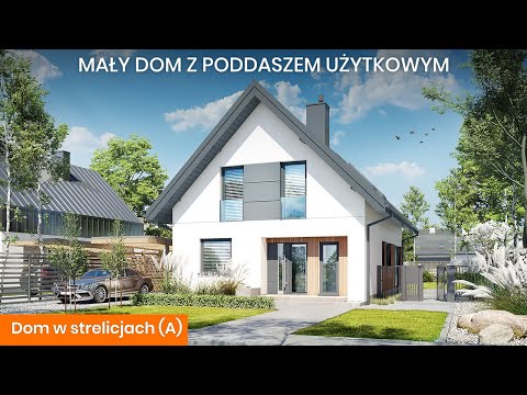 Dom w strelicjach (A) – Dom idealny na wąską działkę - ARCHON+ Projekty Domów