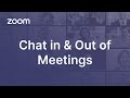 Zoom Chat Tutorial Settings Transcripts And Team Integration