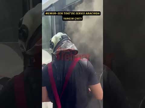 Memur Sen TOKİ’de Servis Aracında Yangın Çıktı  #keşfet  #batman  #news #sondakika # #kesfeteyyiz