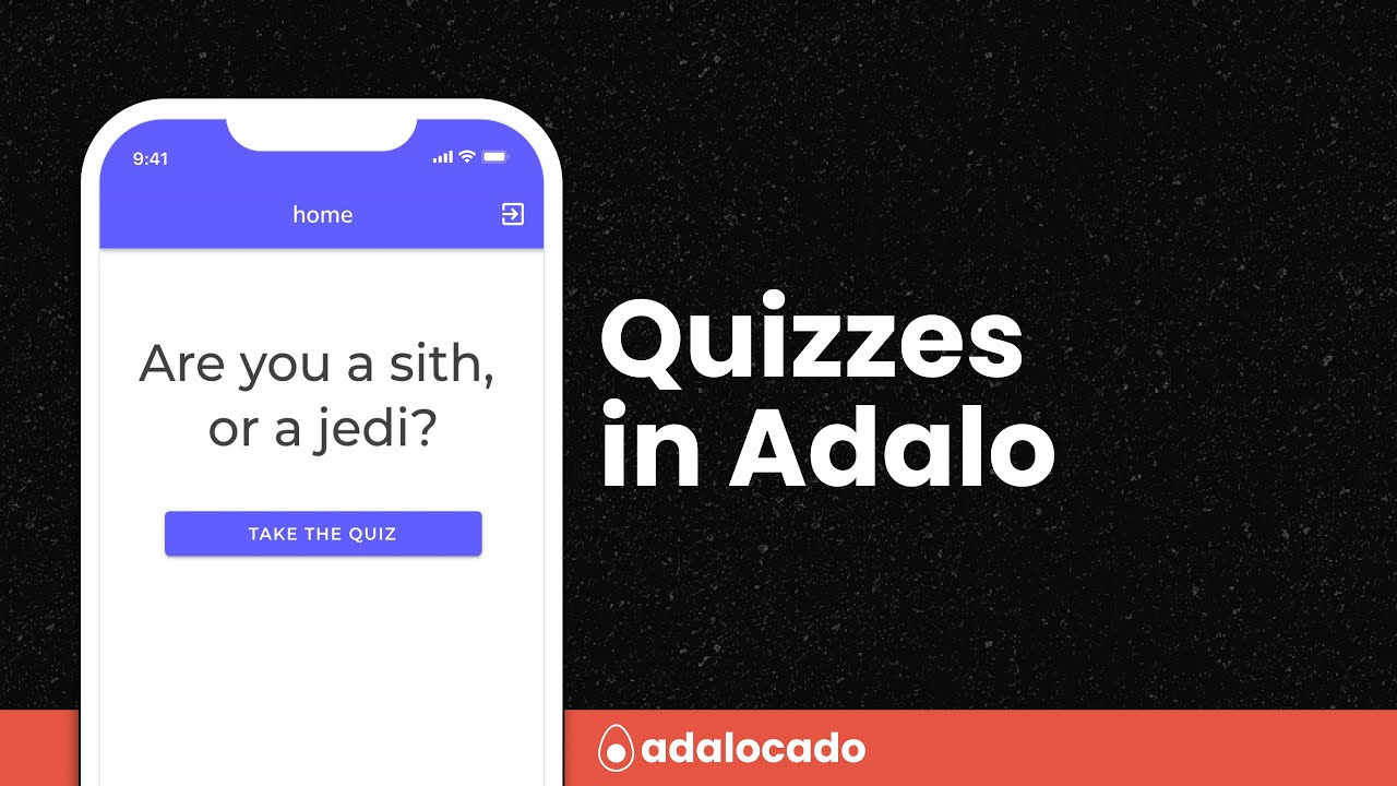Quizzes in Adalo